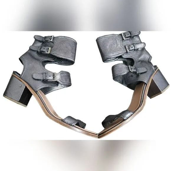 LAURENCE DACADE herlin mettalic sandals size 40