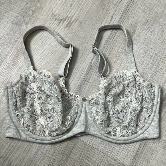 LE MYSTERE Cotton Touch Demi - Heather Grey 36DD/E