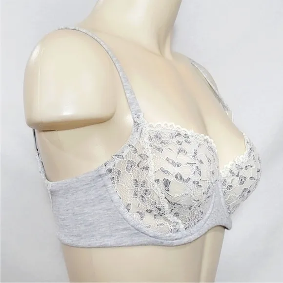 LE MYSTERE Cotton Touch Demi - Heather Grey 36DD/E