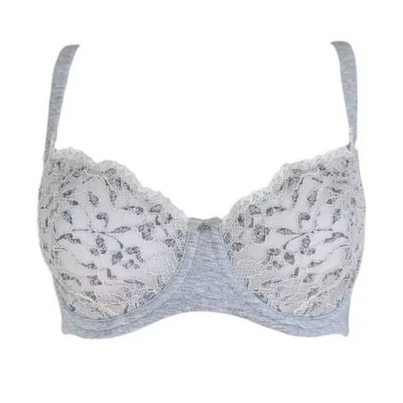 LE MYSTERE Cotton Touch Demi - Heather Grey 36DD/E