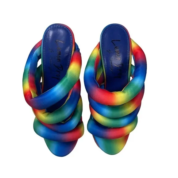 Lemon Drop by Privileged Rainbow Platform Sandals