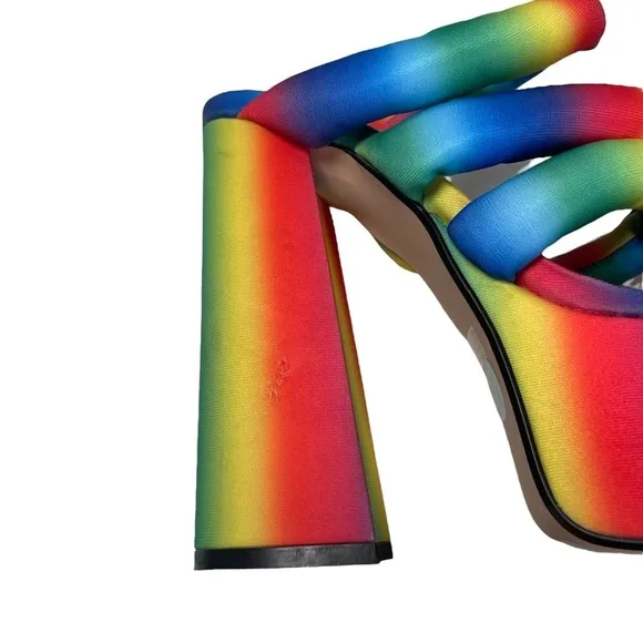 Lemon Drop by Privileged Rainbow Platform Sandals