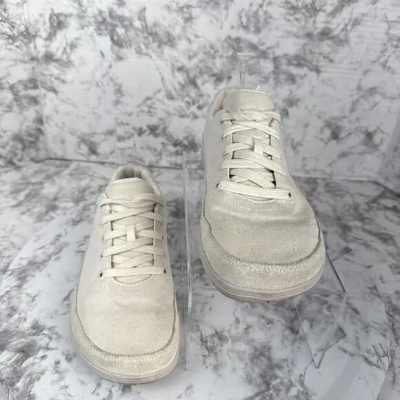 LEMS Unisex Chillum Vanilla White Ivory Canvas Sneakers Mens Size 8 Womens 9.5