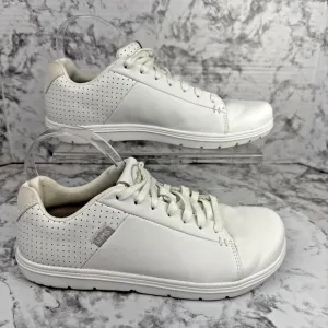Lems Unisex Kourt Whiteout Leather Casual Shoes Sneakers Mens Size 8 Womens 9.5