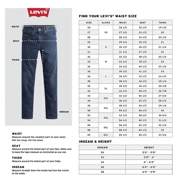 Levi’s 502 TAPER FIT MEN'S JEANS Stretch 33x30