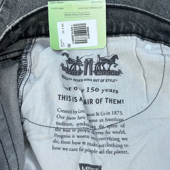 Levi's 502™ Taper Stretch Men’s Jeans (BIG &amp; TALL)
