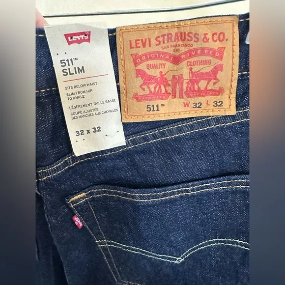 Levi’s 511 Slim Jeans - Men’s 32x32Effortless Cool in Every Step