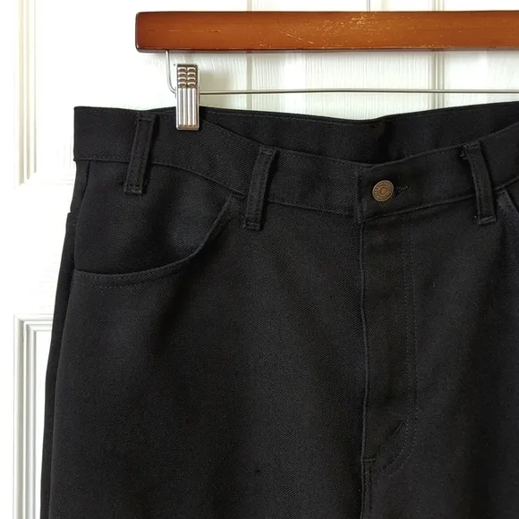 Levi's 90's Vintage Classic Relaxed Straight Leg Polyester Pants Black 36 x 30