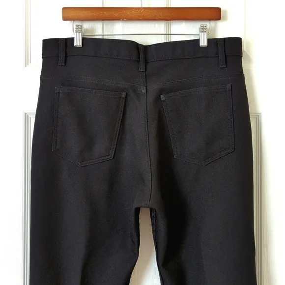 Levi's 90's Vintage Classic Relaxed Straight Leg Polyester Pants Black 36 x 30