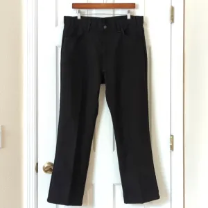 Levi's 90's Vintage Classic Relaxed Straight Leg Polyester Pants Black 36 x 30