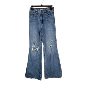 Levi’s High Loose Flare Jeans Distressed Blue sz. 26