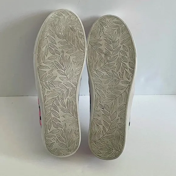 Lilly Pulitzer Julie Sneakers Size 9.5 Tropicola High Tide Navy Printed Canvas