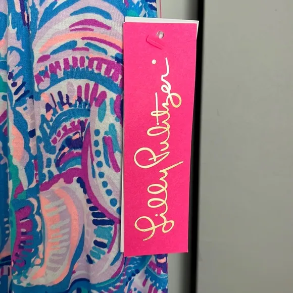 Lilly Pulitzer Pink Blue Treena Maxi Dress, NWT