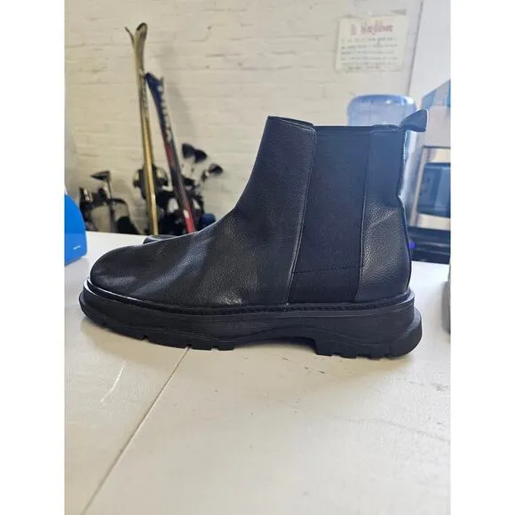 Linea Paolo Women's Leather Upper Classic Biz Chelsea Boots Black
