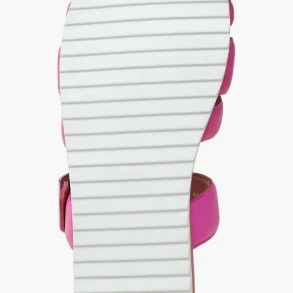 Linea Paolo Women's Rosalie Nappa Leather Slide-in Sandals, Magenta