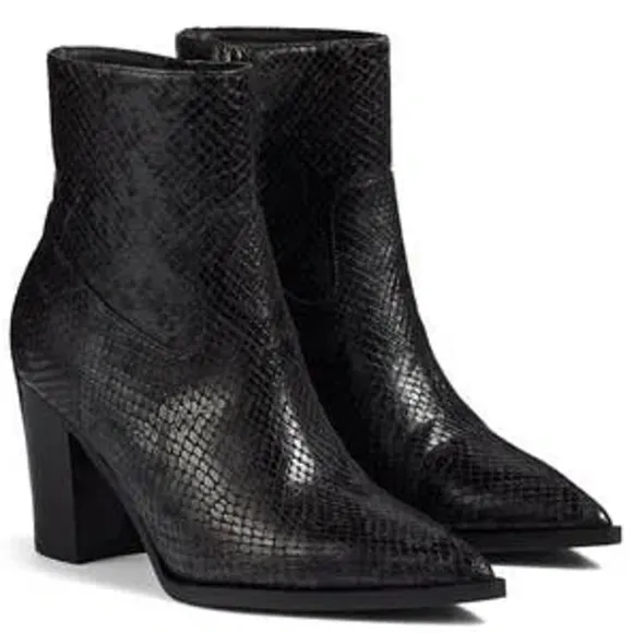 🌸LK BENNETT🌸 Camilla Side Zip Boot In Dark Grey Size: 40
