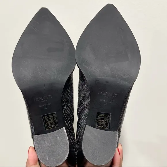 🌸LK BENNETT🌸 Camilla Side Zip Boot In Dark Grey Size: 40