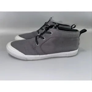 LL Bean Eco‎ Woods Mens 13M Shoes Gray Canvas Rugged Sole Sneakers NO INSOLES