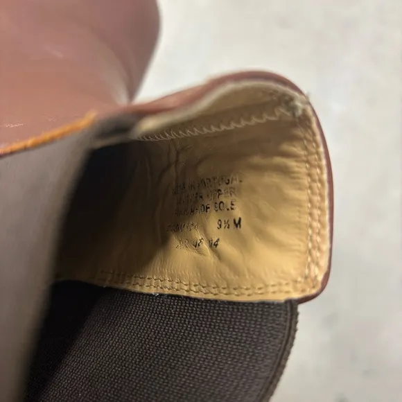 L.L.Bean Leather Chelsea Boots Brown Mens 9.5