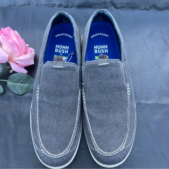 Loafers Nunn Bush Brewski Canvas Moccasin Toe Venetian Slip-On men’s Sz 14