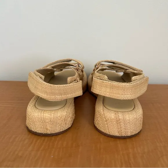 Loefer Randal Blaise Natural Raffa Platform Sandals