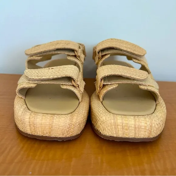 Loefer Randal Blaise Natural Raffa Platform Sandals