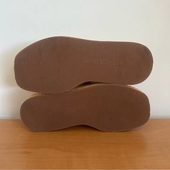 Loefer Randal Blaise Natural Raffa Platform Sandals