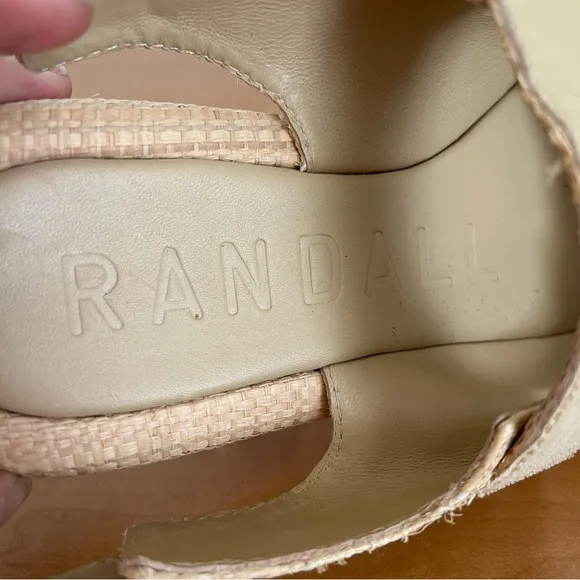 Loefer Randal Blaise Natural Raffa Platform Sandals