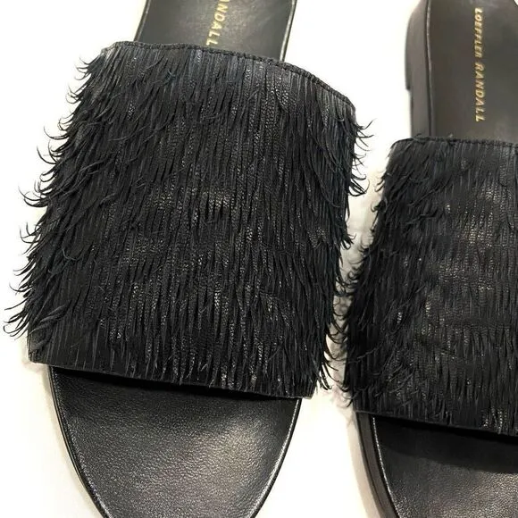 LOEFFLER RANDALL Ava Leather Slide Sandals