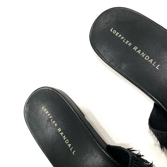 LOEFFLER RANDALL Ava Leather Slide Sandals