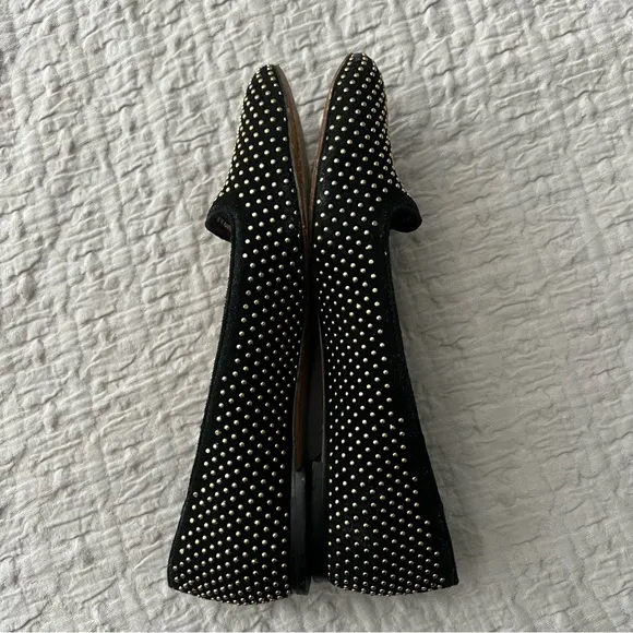 Loeffler Randall Blaise Suede Studded Flats Women's Shoe Size 8.5