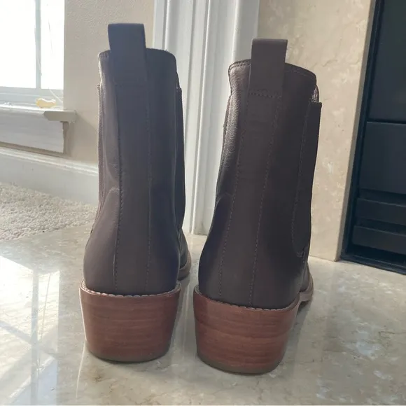 Loeffler Randall Women’s Carmen Chelsea Leather Boots in Brown, Size 7.5, EUC