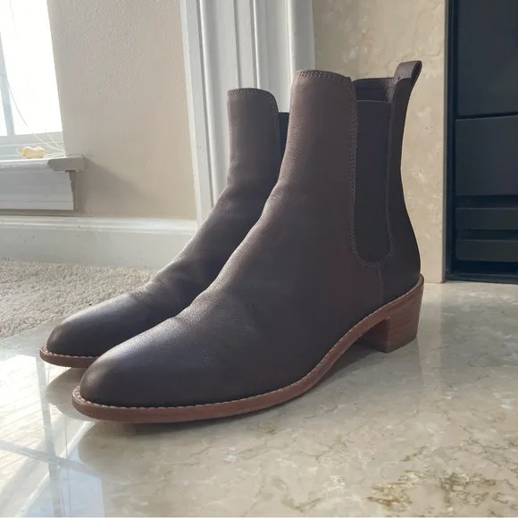 Loeffler Randall Women’s Carmen Chelsea Leather Boots in Brown, Size 7.5, EUC