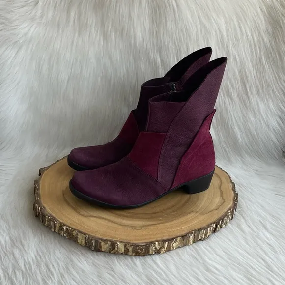 Loints Of Holland side zip patchwork leather boots
