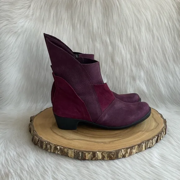 Loints Of Holland side zip patchwork leather boots