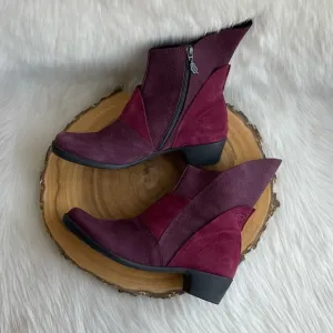Loints Of Holland side zip patchwork leather boots
