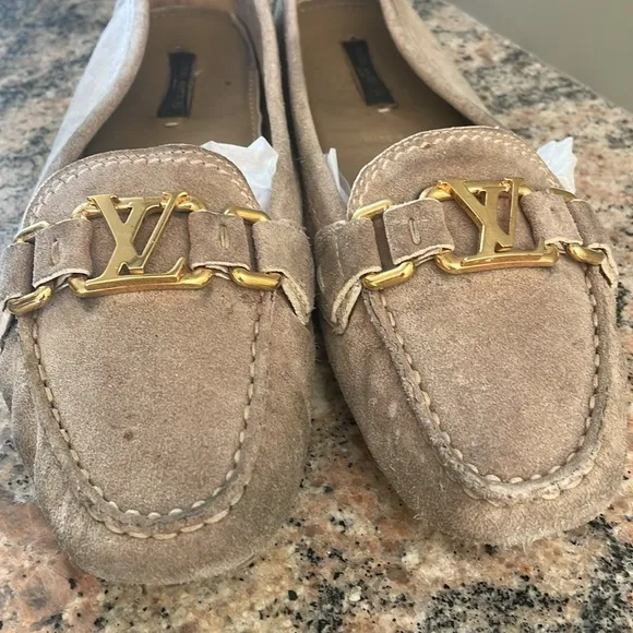 Louis Vuitton Suede Loafers