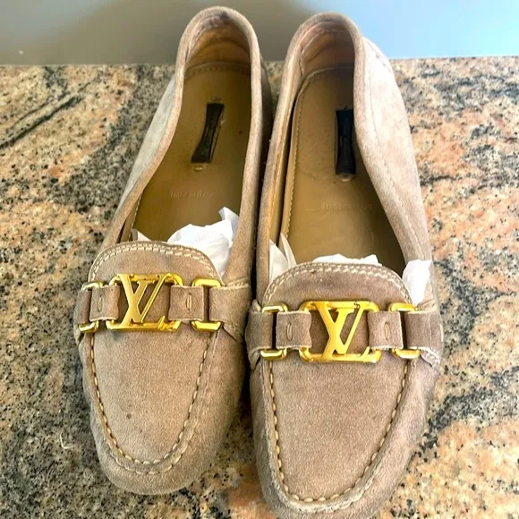 Louis Vuitton Suede Loafers