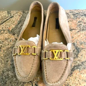 Louis Vuitton Suede Loafers