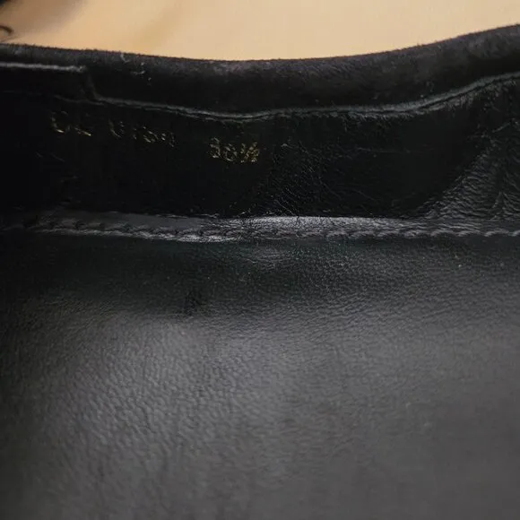 Louis Vuittton Black Suede Ballet Flats