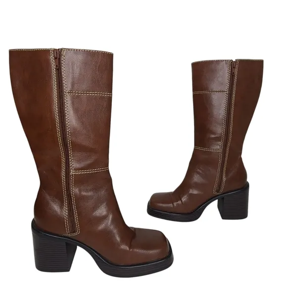 Lower East Side Vintage Y2K Heeled Boots Size 7