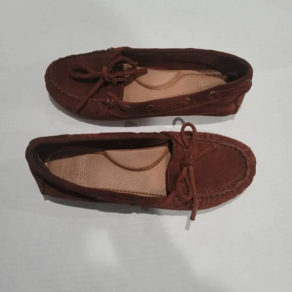 Lucky Brand Leather Brown Moccasins Size 8.5
