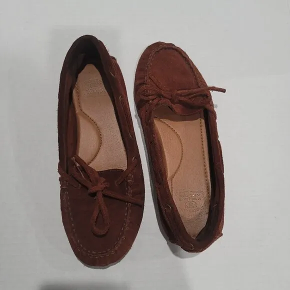 Lucky Brand Leather Brown Moccasins Size 8.5