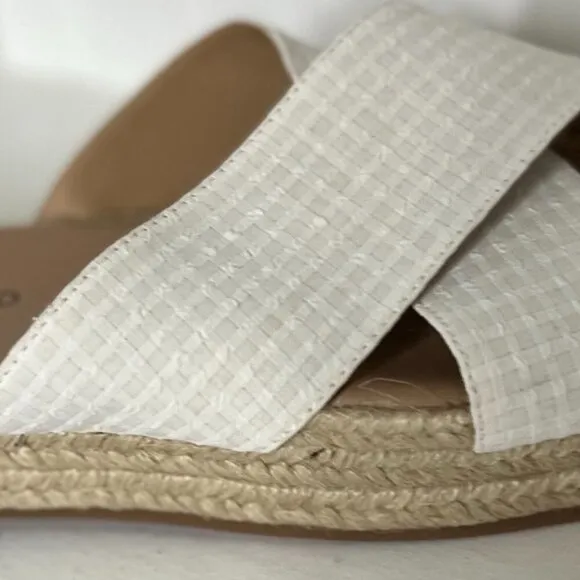 Lucky Brand Womens Gayte Printed Slip On Flatform Sandals Size 8.5