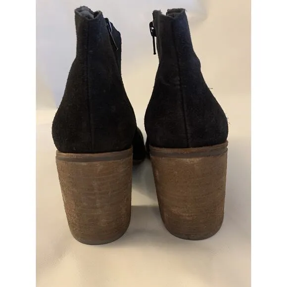 Lucky Brand Womens Pellyon Suede Western Festival Side Zip Ankle Boots 10 NEW!