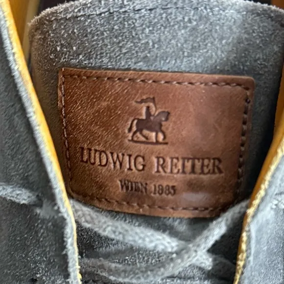 Ludwig Reiter Adriatic Gray Suede Chukka Boots Sneakers Trainers EU 45 US 11
