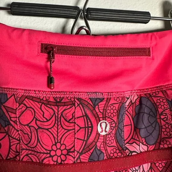 Lululemon Athletica Prisma Multi Guava Lava Boom Juice Pace Setter Skort Size 10