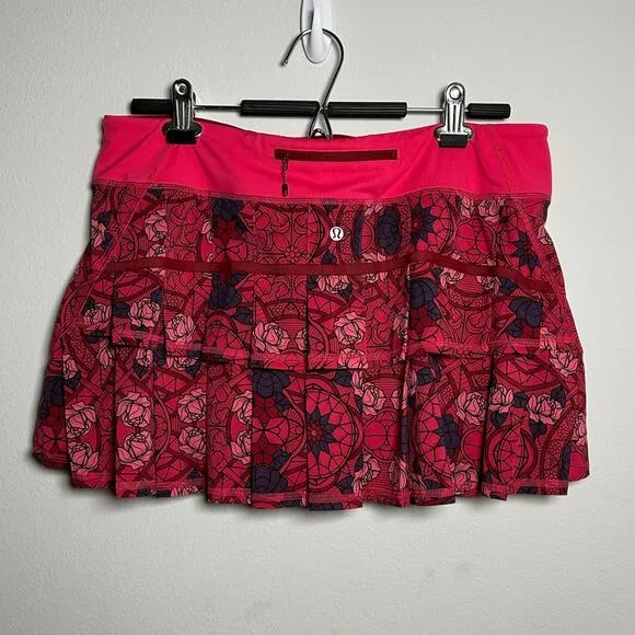 Lululemon Athletica Prisma Multi Guava Lava Boom Juice Pace Setter Skort Size 10