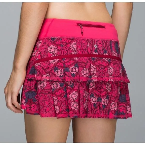 Lululemon Athletica Prisma Multi Guava Lava Boom Juice Pace Setter Skort Size 10