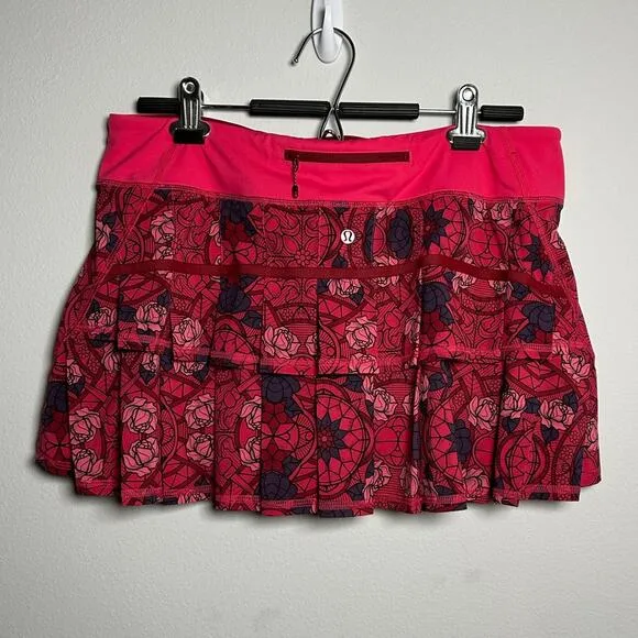Lululemon Athletica Prisma Multi Guava Lava Boom Juice Pace Setter Skort Size 10